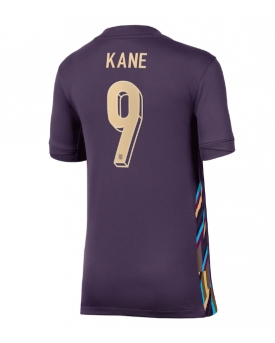 Inghilterra Harry Kane #9 Maglia Gara Trasferta Repliche Europei 2024 Donna